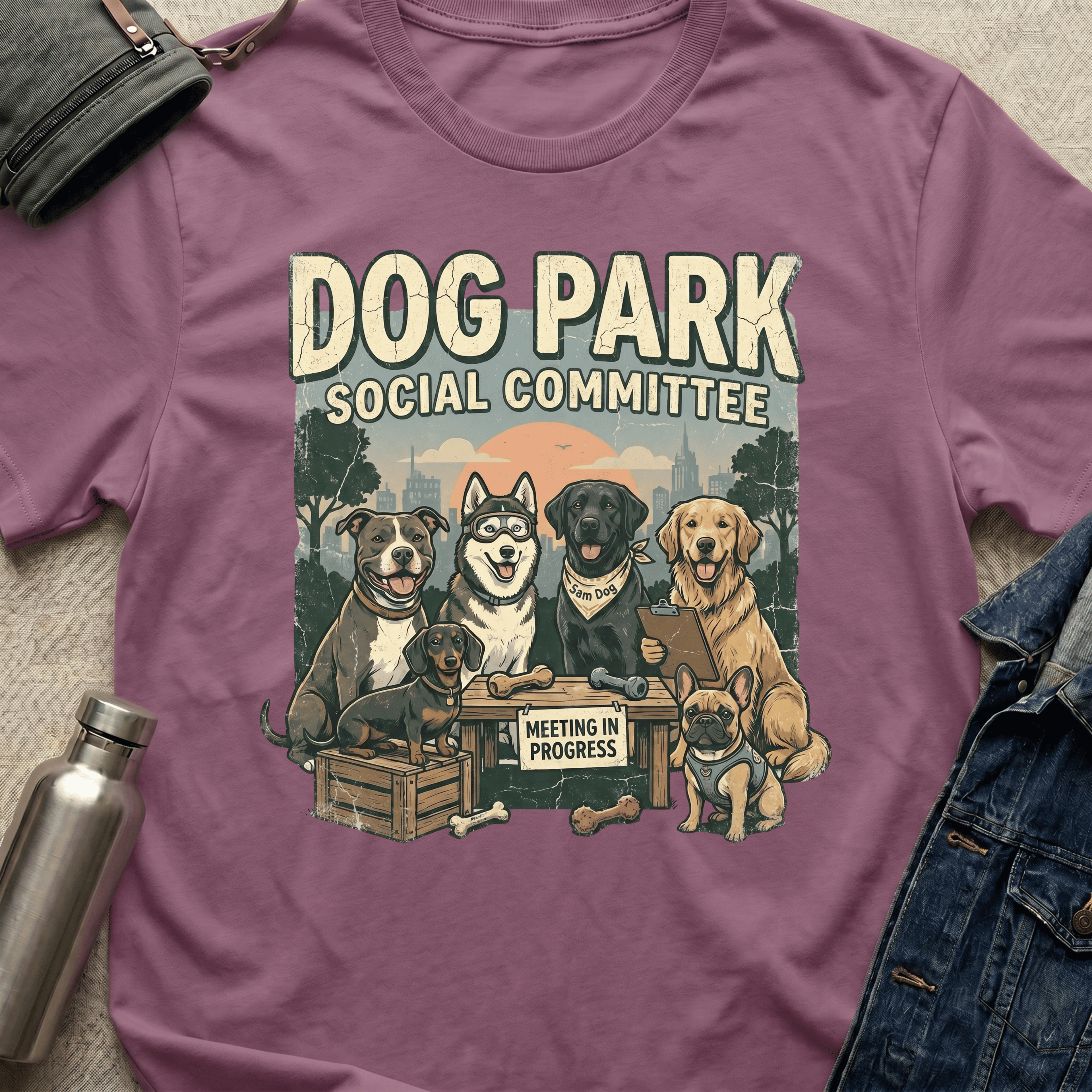 Dog Park Social Committee T-Shirt
