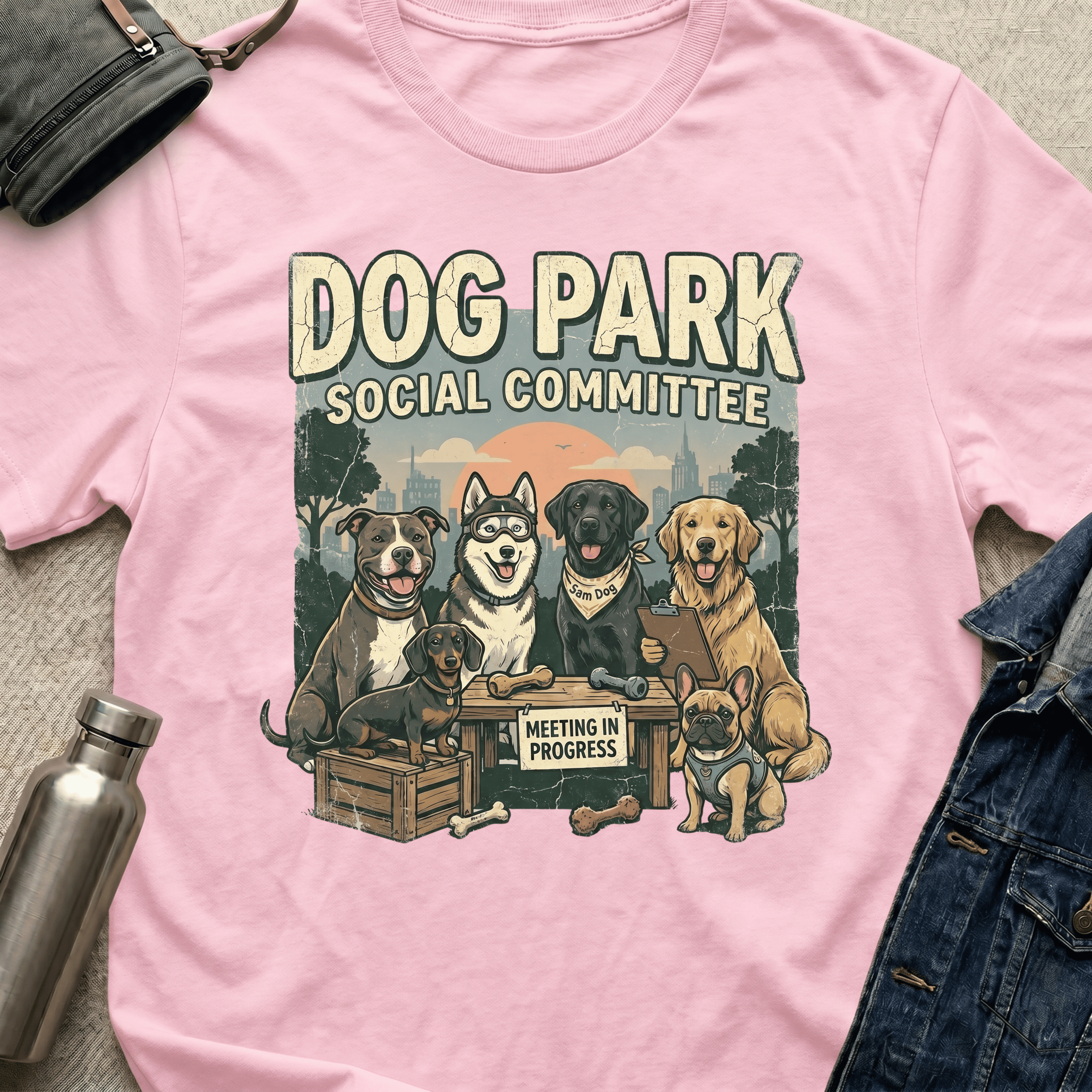 Dog Park Social Committee T-Shirt