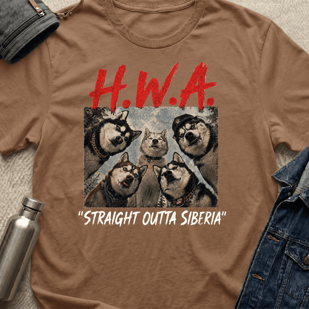 Huskies With Attitude: Straight out of Siberia T-Shirt