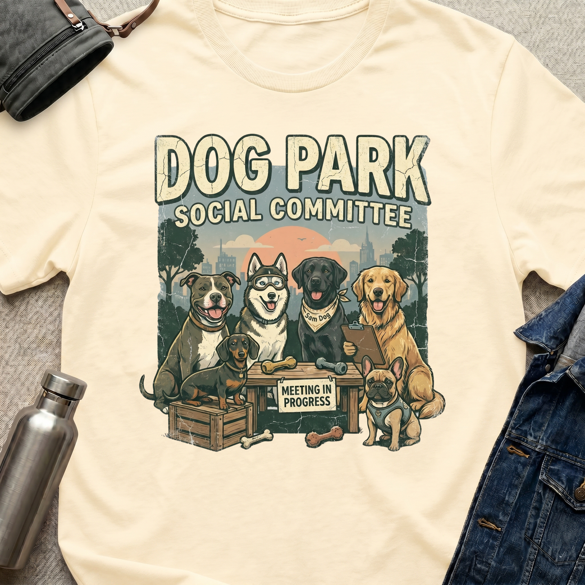 Dog Park Social Committee T-Shirt