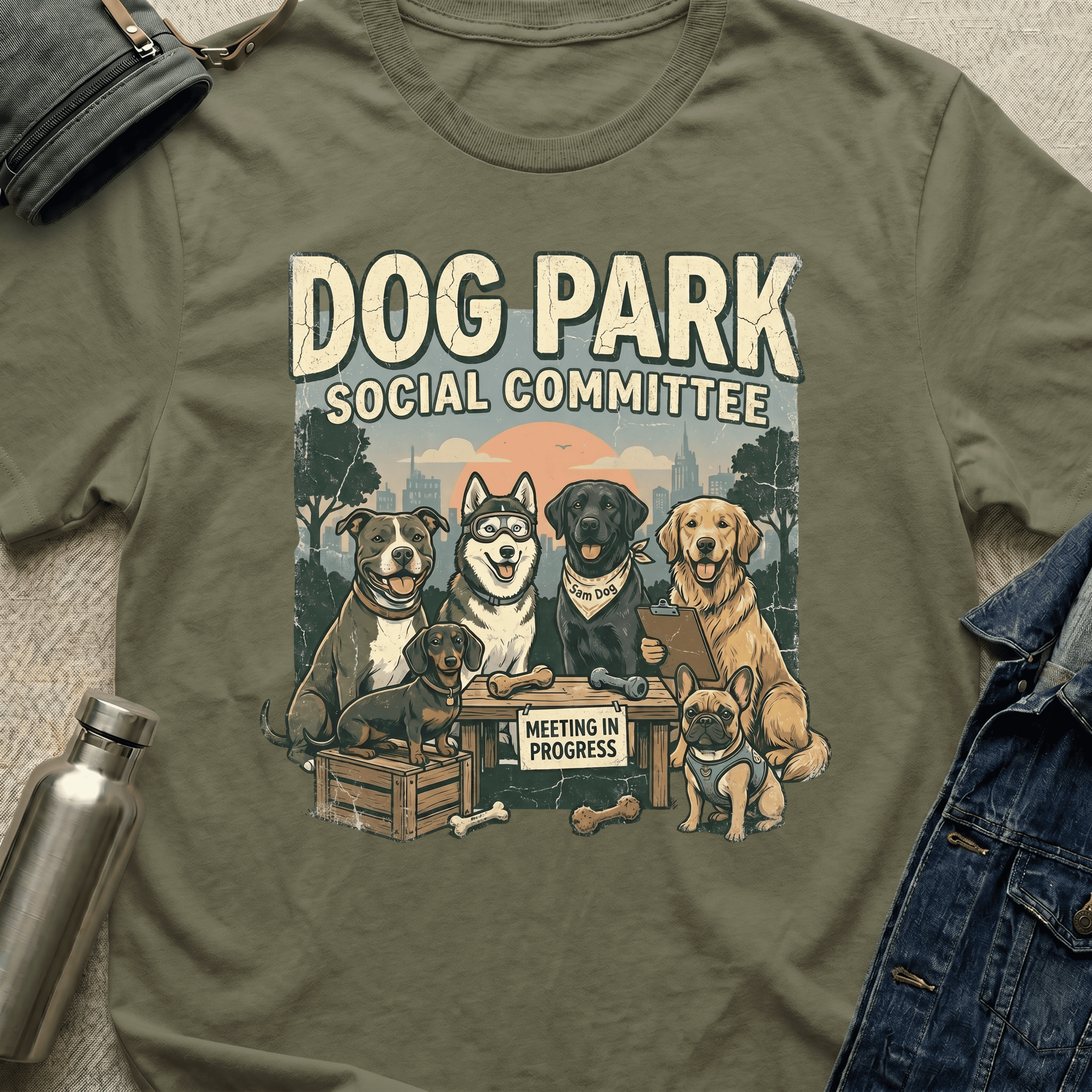 Dog Park Social Committee T-Shirt