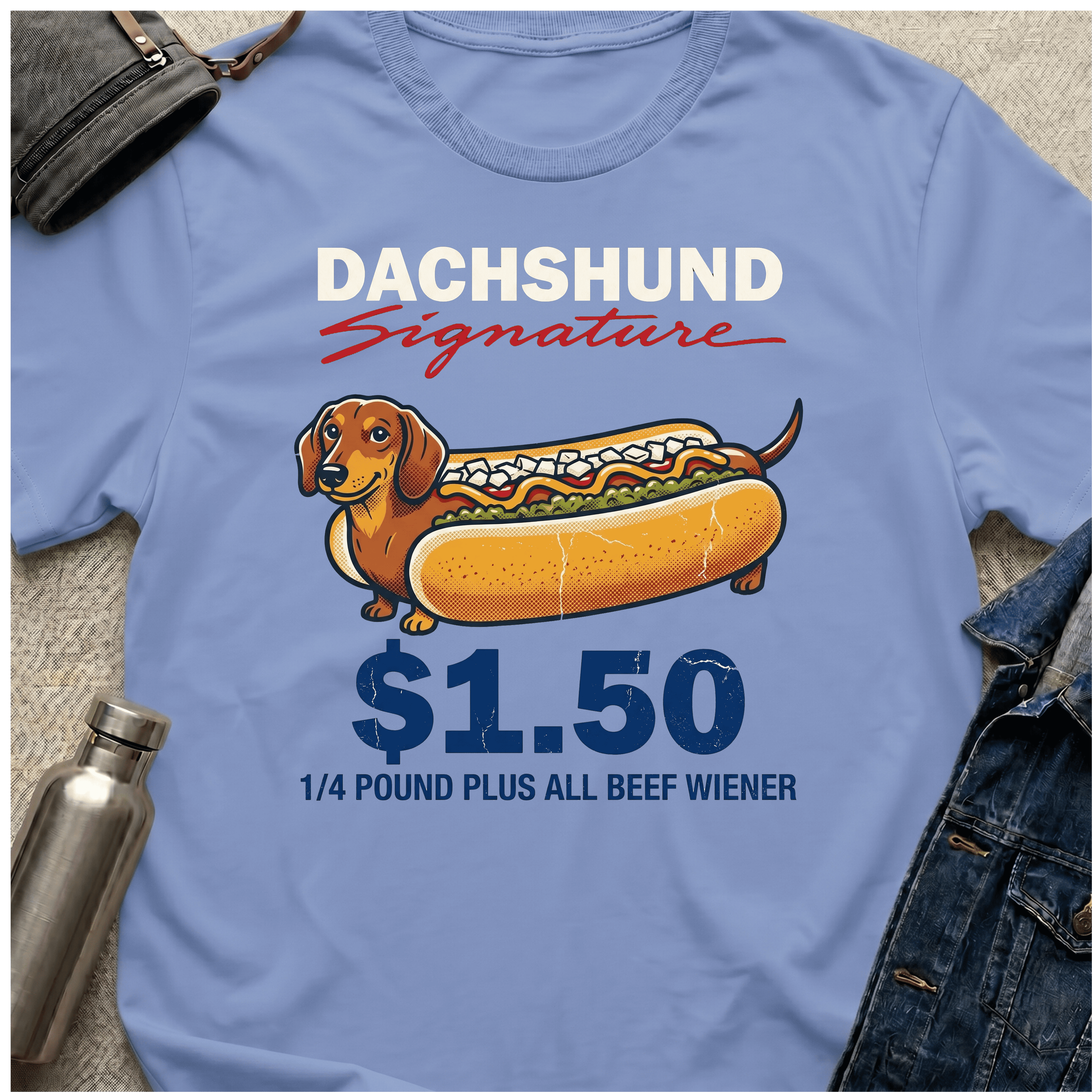 Dachshund Signature $1.50 Weiner T-Shirt
