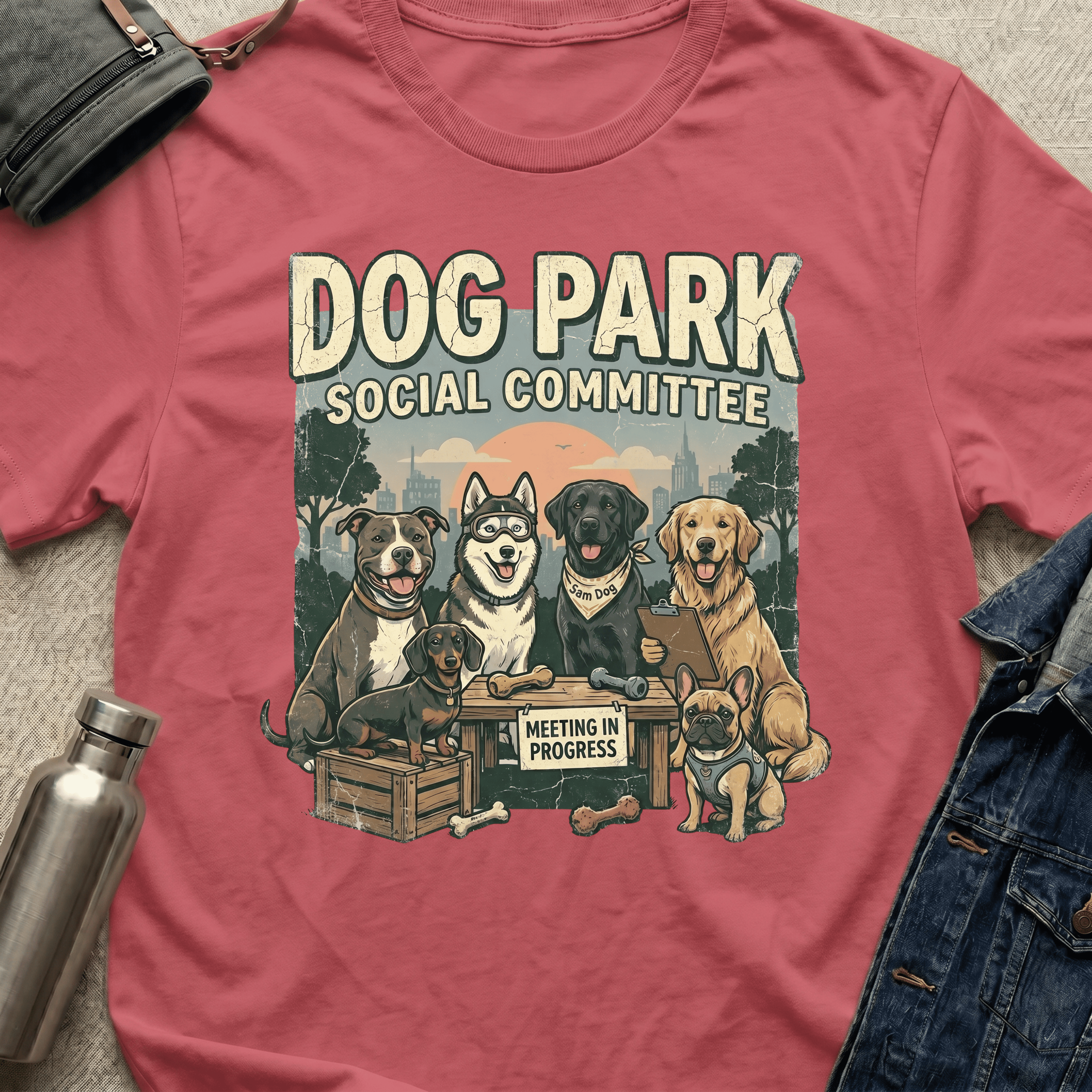 Dog Park Social Committee T-Shirt