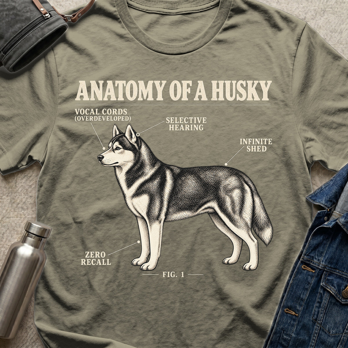 Husky Anatomy T-Shirt